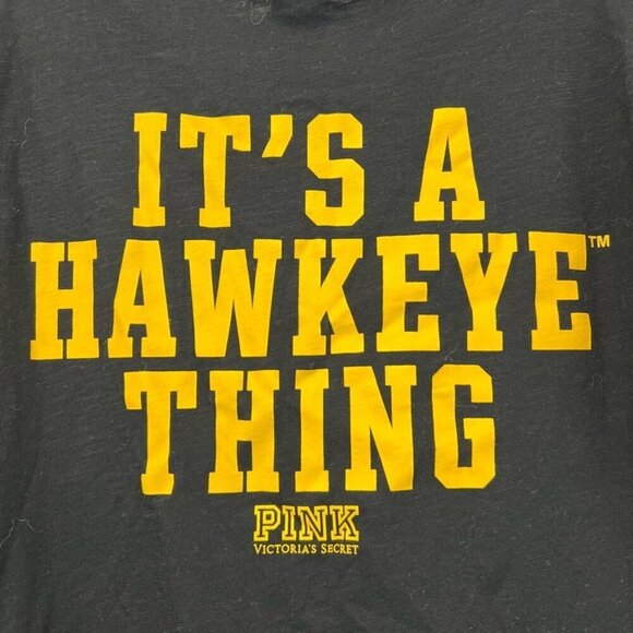 Its A Hawkeye Thing Womens Victorias Secret Pink T-Shirt Multicolor V Neck XS - Picture 5 of 10